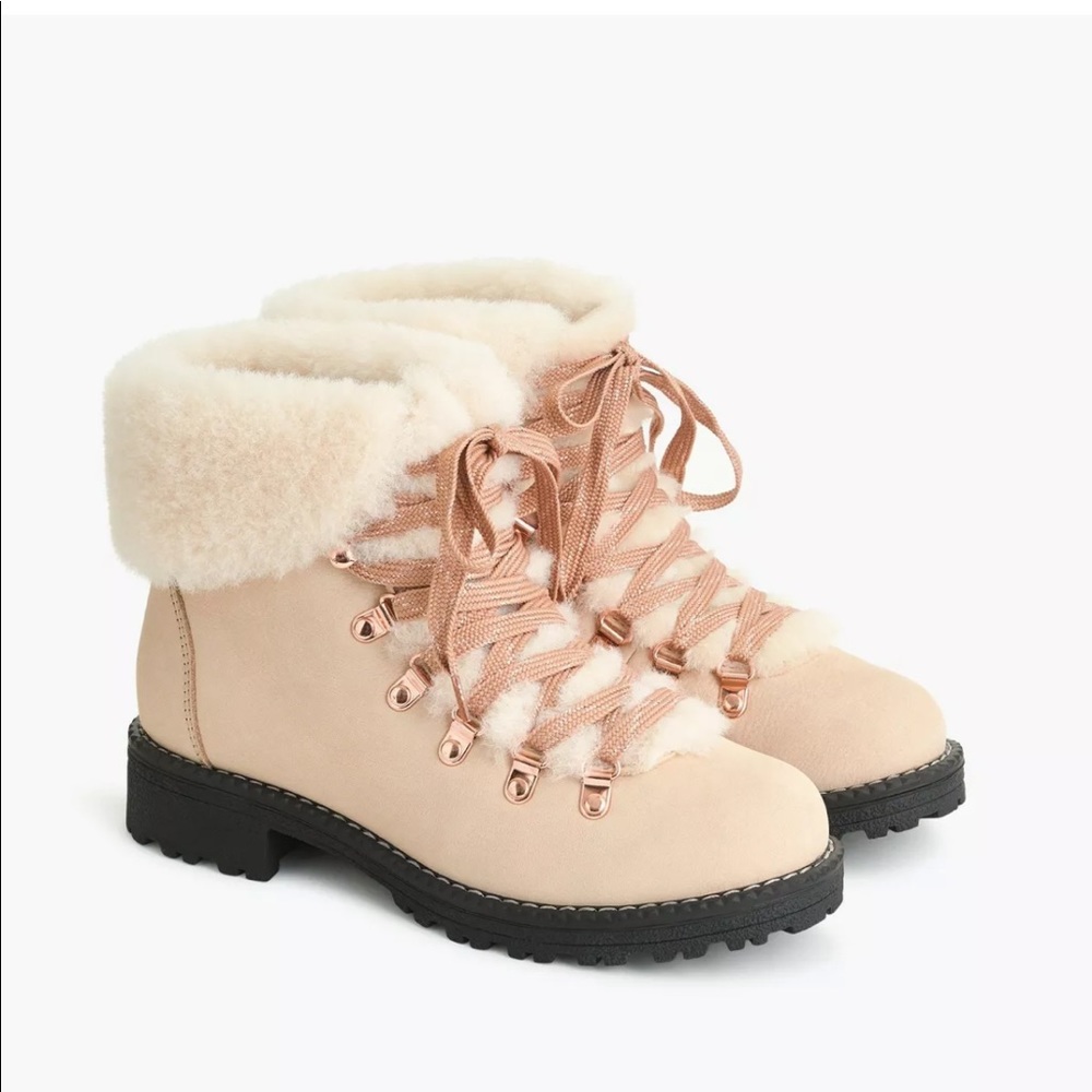 J. Crew Nordic Boots in Dune Rose